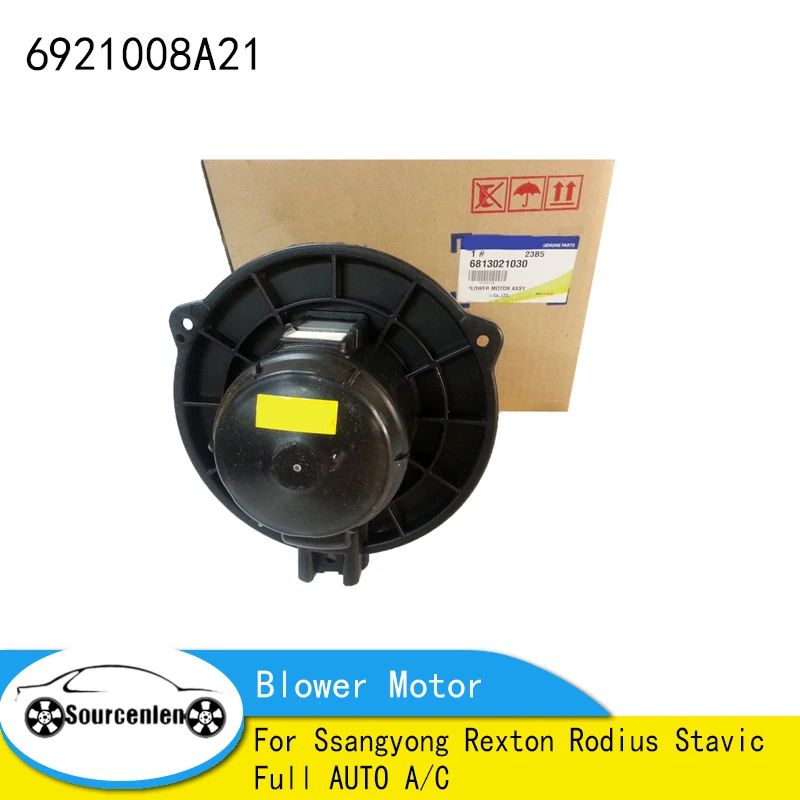 Brand New Genuine Blower Motor OEM 6921008A21 For Ssangyong Rexton Rodius Stavic Full AUTO A/C