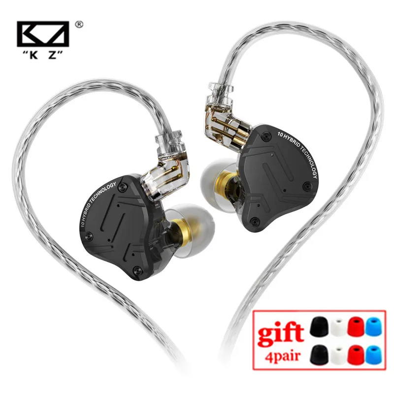 KZ ZS10 PRO X Metal Headset Hybrid drivers HIFI Bass Earbuds In-Ear Monitor Noise Cancelling Earphones ZAS ZAX ZSX ZSNPRO AS16