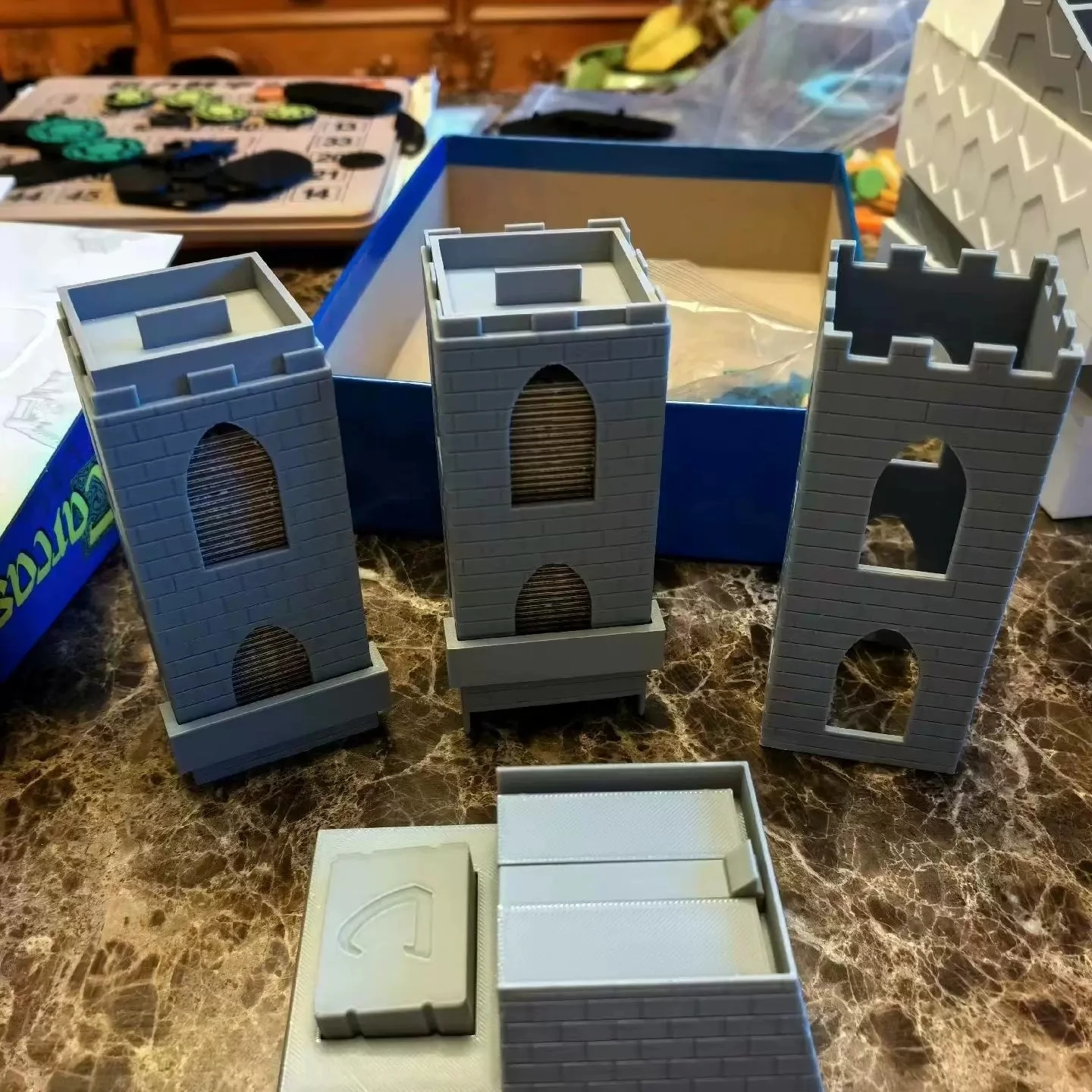 Torre de dibujo para Carcassonne, accesorios para juegos de mesa, herramienta para juegos de cartas, herramienta para cartas de póker