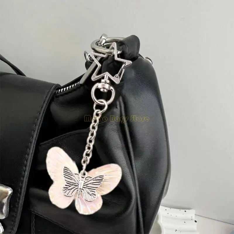 X90D سلاسل المفاتيح الجمالية حقيبة جميلة قلادة حلية فراشة سلاسل المفاتيح Charms للنساء حقيبة محفظة ظهره زينة الهدايا #2