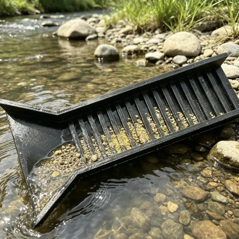 Portable Sluice Box Compact Gold Panning Tool Durable Mining Equipment for Adult Hobbyists Beginners Outdoor Exploration
