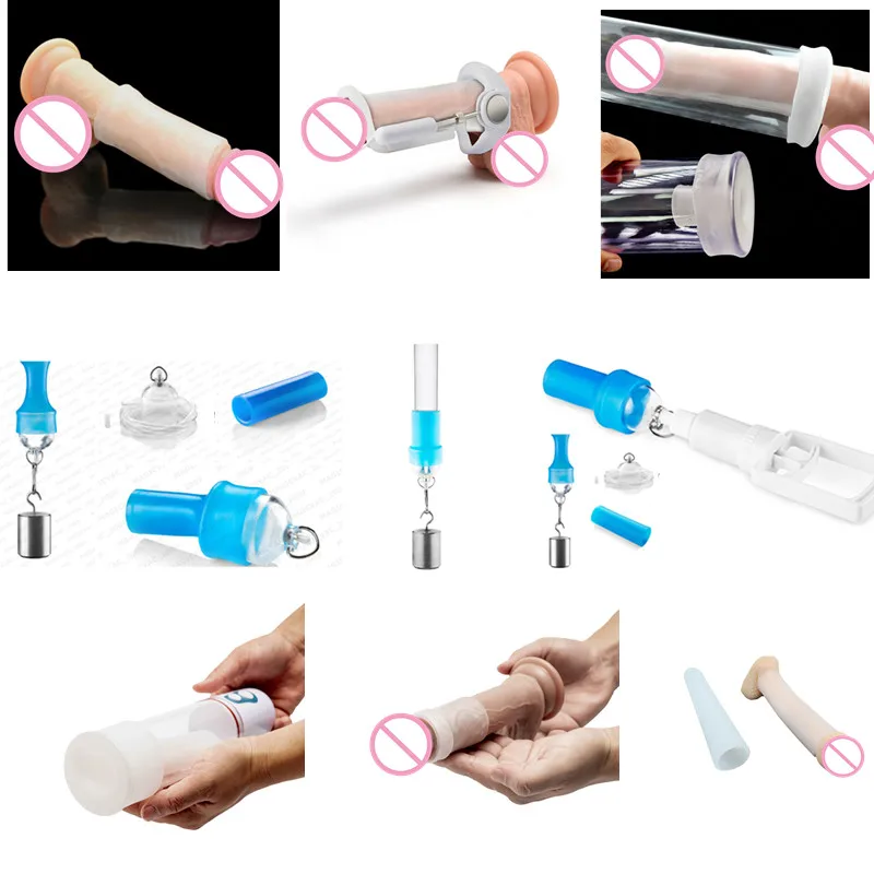 Penis Silicone Sleeve for Extender Stretcher Max Vacuum Enlargement Sleeve for Penis Extender Pump Replacement Accessories