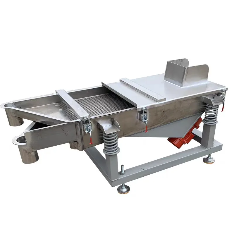 

Linear vibrating screen stainless steel plastic particle vibrating screen