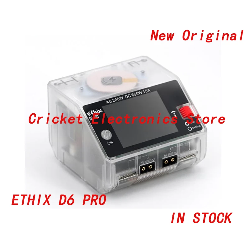 ETHIX D6 PRO 6S capable AC or DC input battery charger with two charging channels