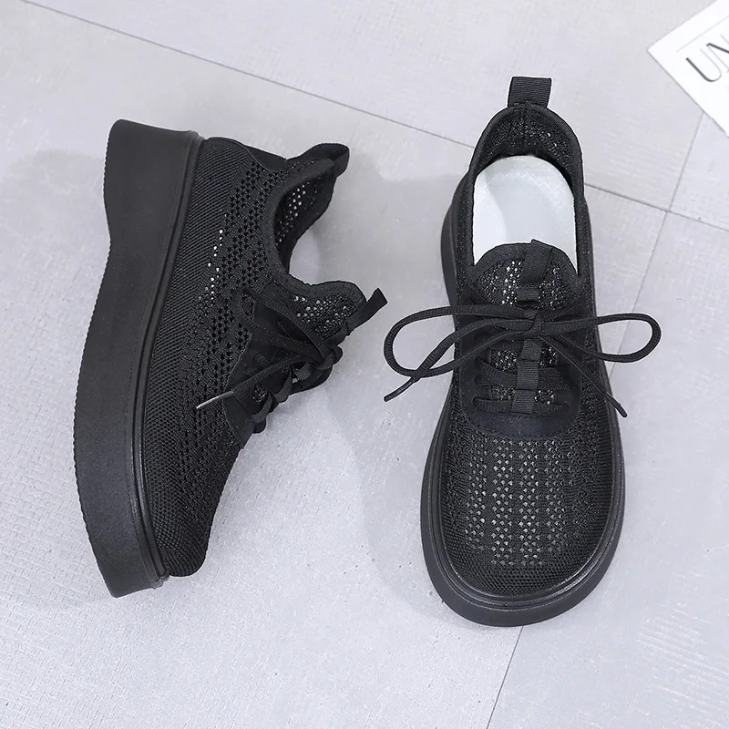 

Женская повседневная обувь, лето 2025, удобная, легкая, дышащая, нескользящая обувь на толстой подошве, бесплатная доставка