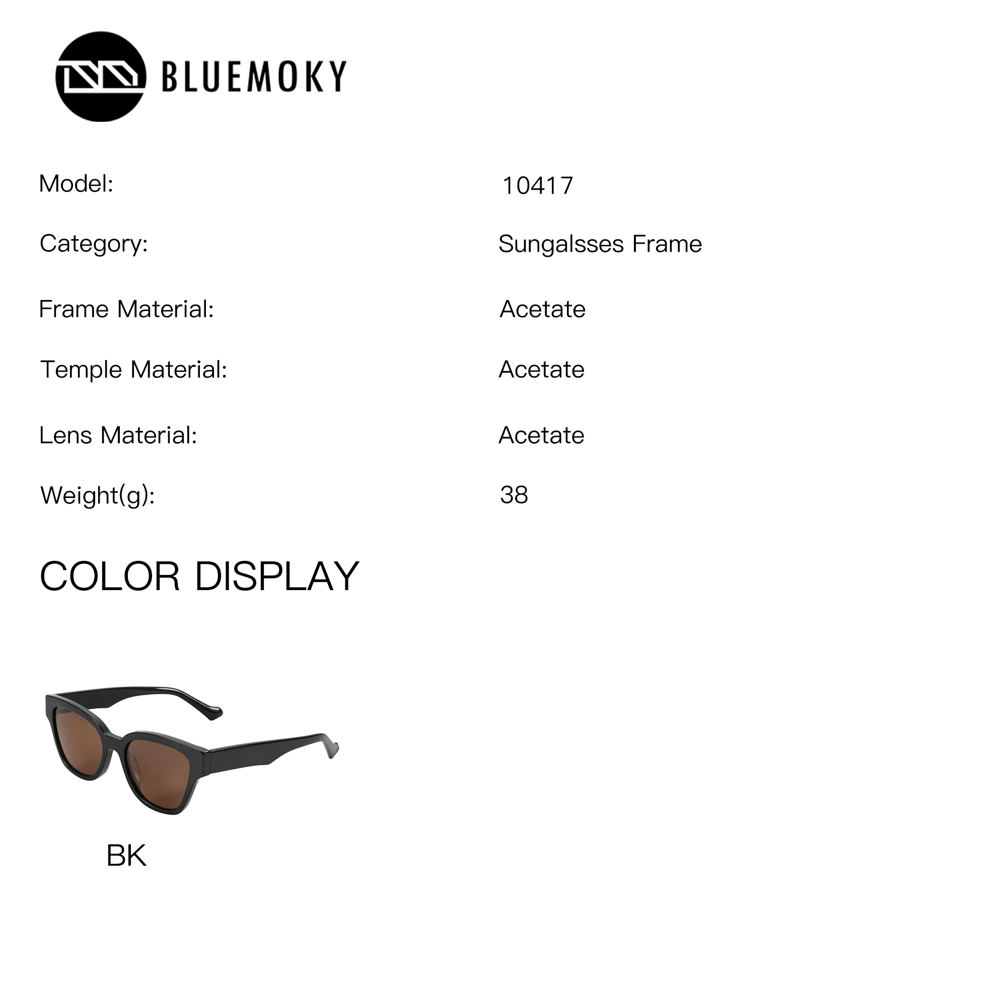 BLUEMOKY M Size Butterfly Polarized Prescription Sunglasses Women Hyperopia Progressive Acetate UV400 Optical Eyeglasses