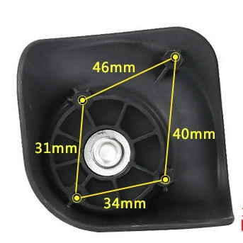 Imagem -04 - Substituição Universal da Roda para Bagagem Acessório Resistente ao Desgaste Bagagem Bolsa Sliding Senha Pull Rod