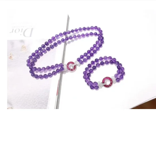 

Best Selling Product 2023 Silver 925 Original Natural Pearl Agate Beaded Necklace for Women