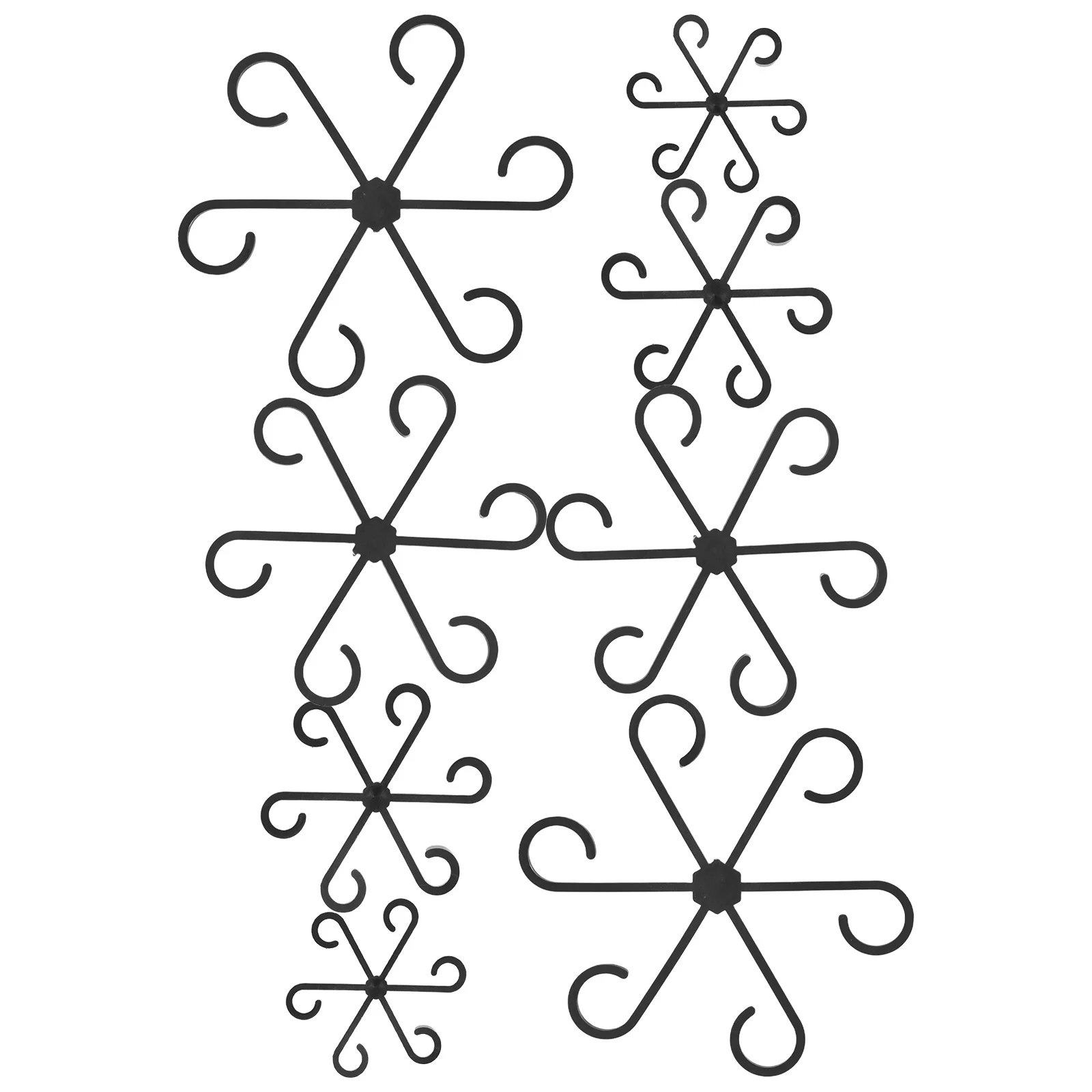 

8Pcs Indoor Plant Support Frame Adjustable Height Stable Plastic Flower Stem Holder for Various Home Settings Flower Stem Holder