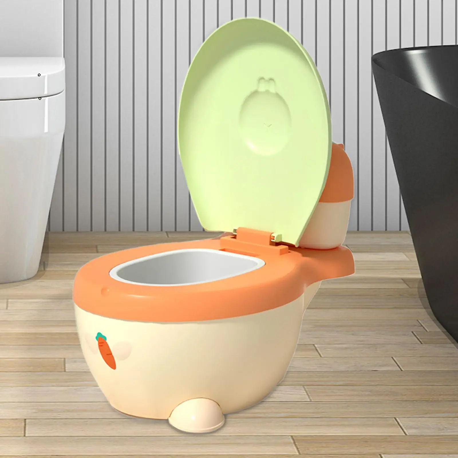 Training Toilet Potty Compact Size Removable Potty Pot Infant Toilet Seat Real Feel Potty for Girls Boys Babies Infants Ages 0-7