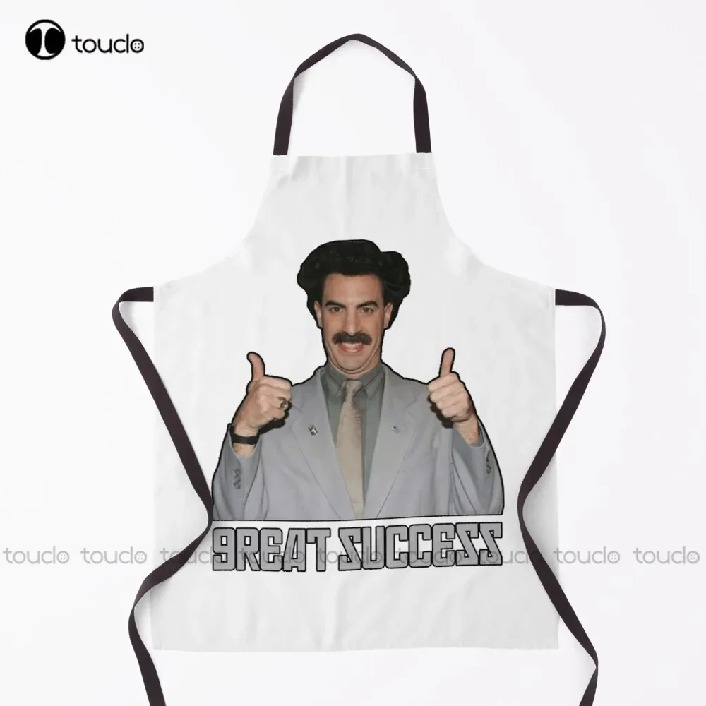 

Новый фартук Borat, Great Success, садовый кухонный фартук для уборки дома, персонализированный фартук на заказ для женщин и мужчин, унисекс для взрослых