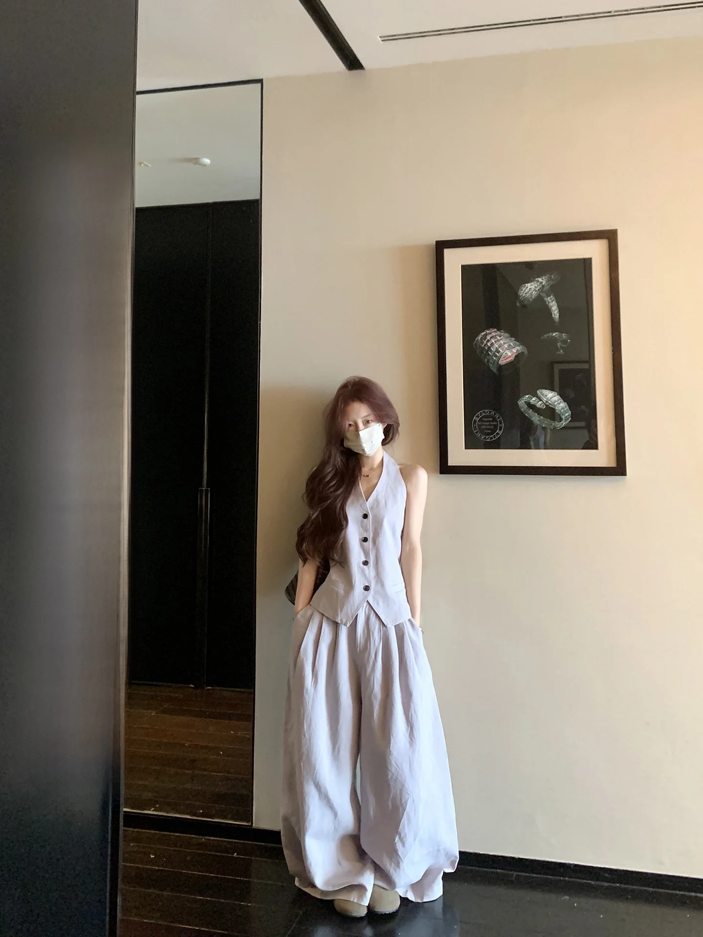 

Minimalist Linen Crop Top And Rylee Pants Two-Piece Set Spring Summer New Arrival Women's Fashion Breathable High Waist Slim Fit