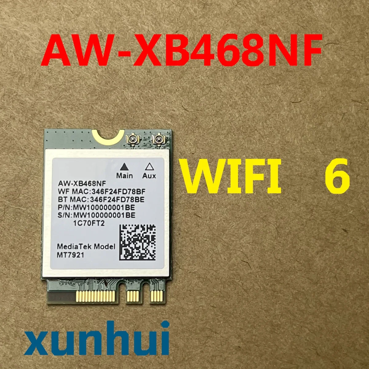 MT7921 AW-XB468NF NEW For ASUS FX506L FX506HC FX506HM G513QY M3400QA M5100U K3500P K6500Z M1503Q WIFI Bluetooth WLAN