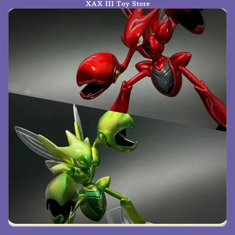 Hot 9 Cm/3.54 Inch Anime Pkm Scizor Figuur Bidsprinkhaan Action Figure Pvc Standbeeld Desktop Model Ornament Speelgoed voor Jongen Kleine Geschenken