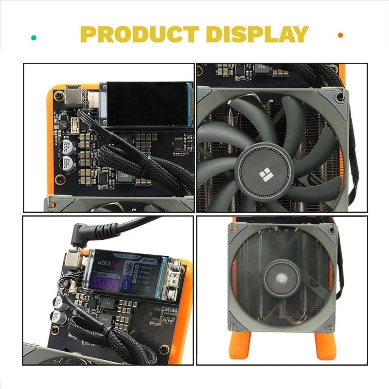 

Top-Rated NerdQaxe++ BTC Solo Miner 4.8T-5TH/S 80W 4XBM1370 US PLUG
