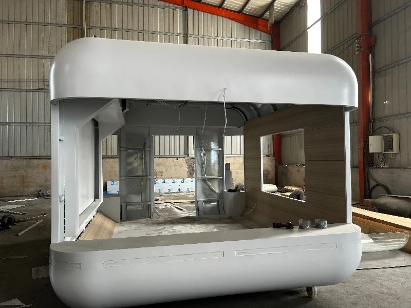 شاحنة طعام متنقلة بتصميم عصري مجهزة بالكامل، مقطورة طعام للشارع لمقطورات امتياز الفشار في الفندق #3