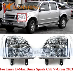 CAPQX a pair Front Bumper Headlight For Isuzu D-Max Dmax Spark Cab V-Cross 2003 Front Headlamp Head Lamp Head Light