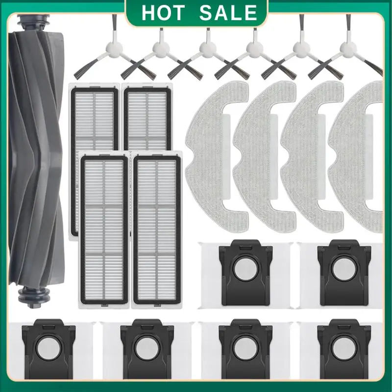 

24-Hour Delivery Accessories For Dreame D10 Plus Gen 2 Vacuum Cleaner Parts Main Side Brush HEPA Filters Mop Cloth Dust Bags