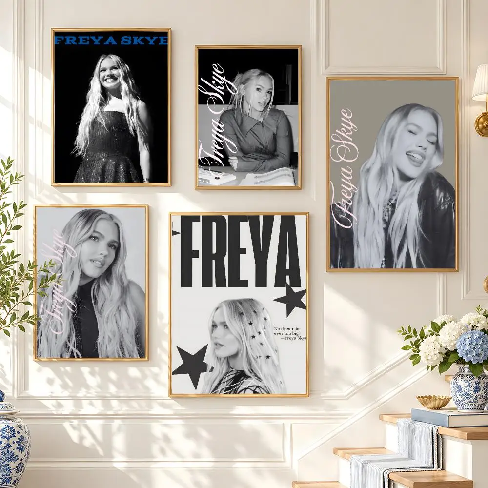 star Freya Skye Poster Poster HD Frameless Preppy Style Wall Art Home Decor For Living Room Bedroom Gift
