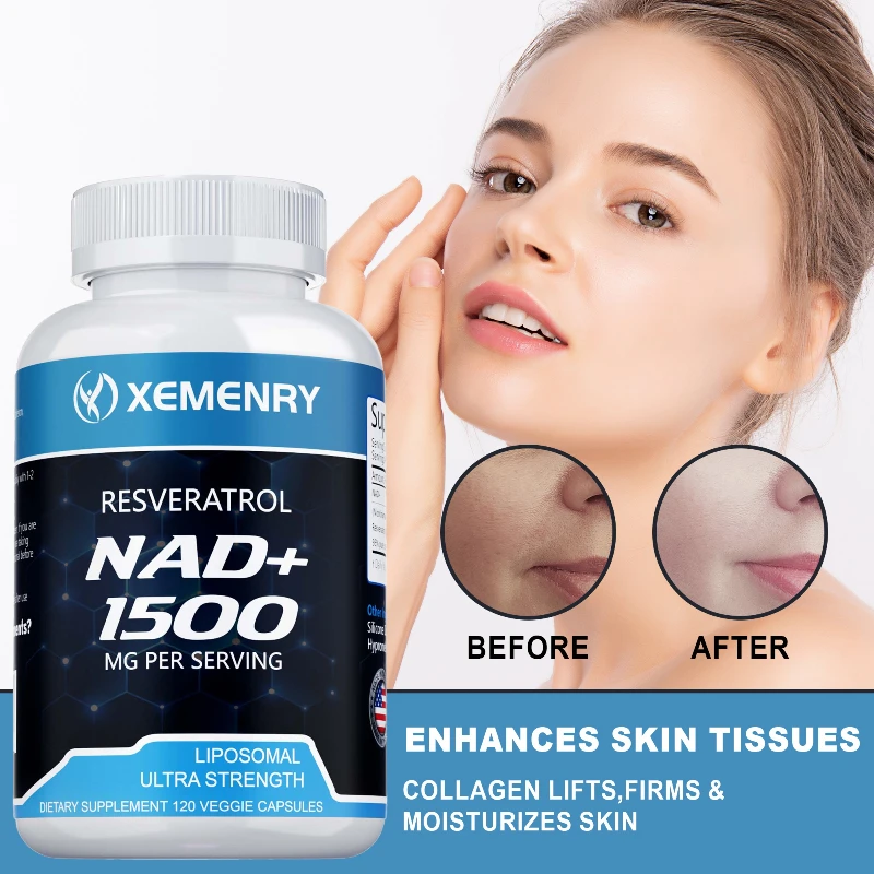 

NAD + Resveratrol Supplement - Anti-aging, Natural Energy, for Cellular Health, Skin Health