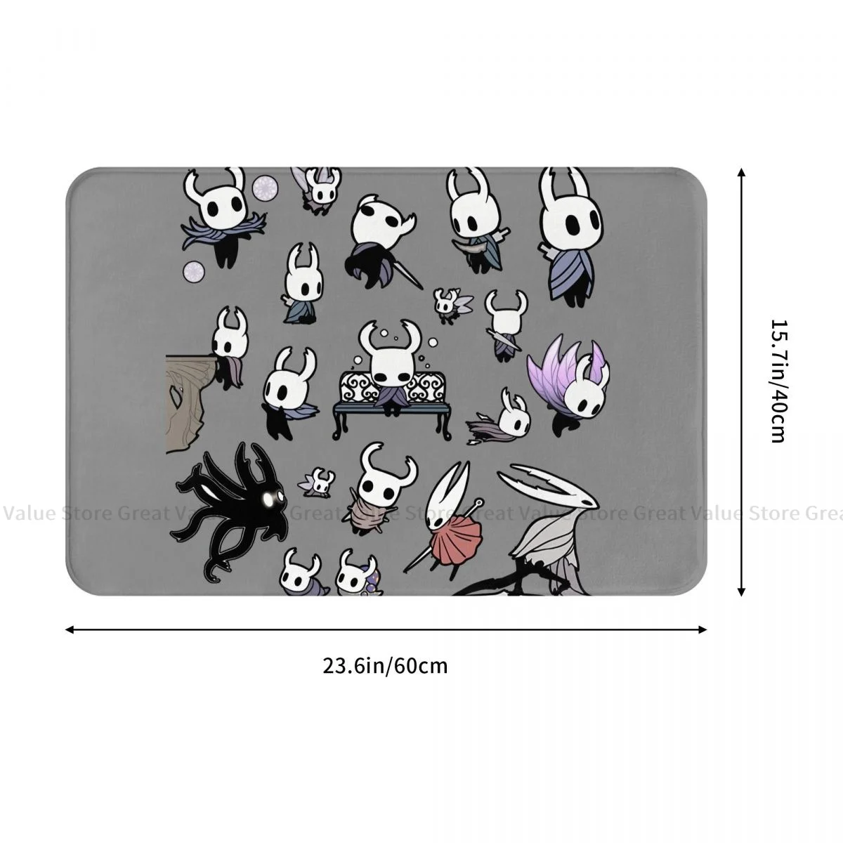 Hollow Knight Game Non-slip Doormat Bath Mat Pack Hallway Carpet Entrance Door Rug Indoor Decorative