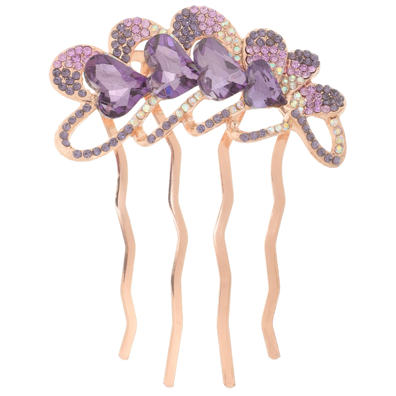 

Metal Rhinestone Hair Comb for Women Glamorous Hair Jewelry Accessory Easy to Use Styling Clip for Wedding Or Special Occasion