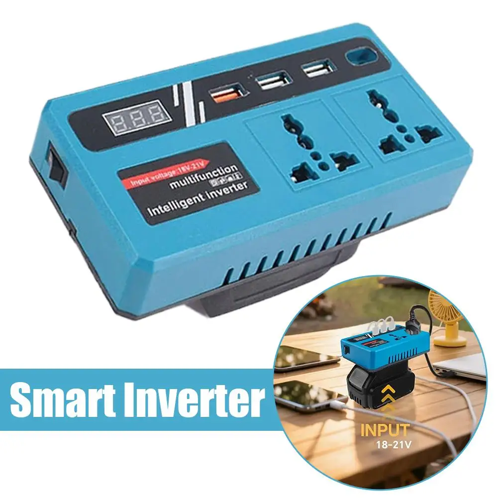

18-21V Power Inverter AC 220V/110V USB Port Lithium Battery Inverter Electric Tool for Makita Battery Pin Outdoor Work Inve P1B8