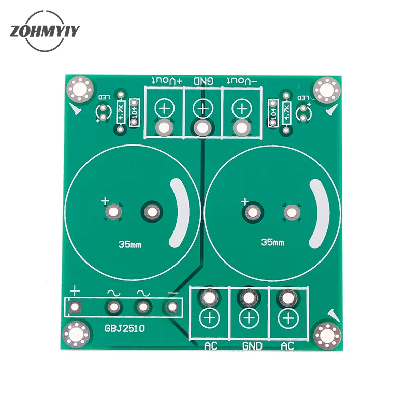 25A Single AC-DC High Power Audio Amplifier Single Bridge Rectifier Filter PCB Supply Power Board DIY