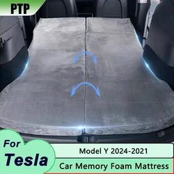 For Tesla Model Y 2024 Memory Foam Mattress Camping Portable Foldable Car Mattress Storage Bag Provided Sleeping Bed Rest in Car