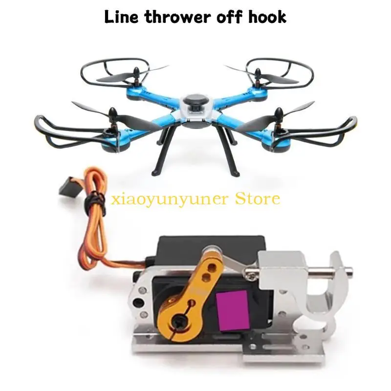 P9JB Aluminum Servo Parabolic Switches Device Drones Upgrades Kit Servo Release Dropper and Hook for Remote Controller