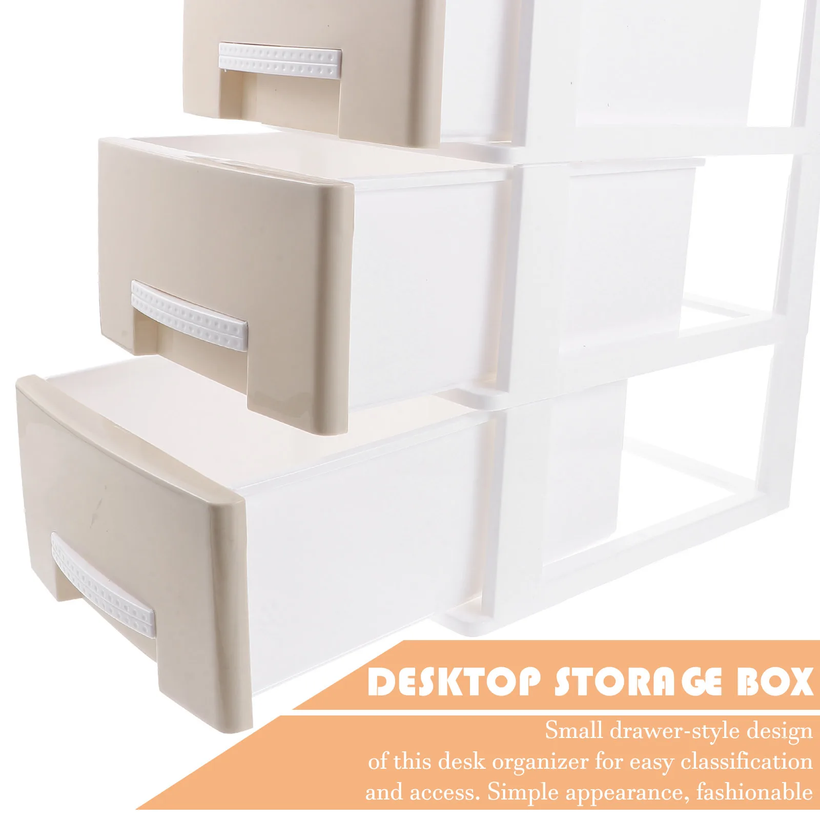 

Practical Desktop Organizer Drawer Style Storage Box Multi-Functional Large Storage Containers for Home Office Use Makeup