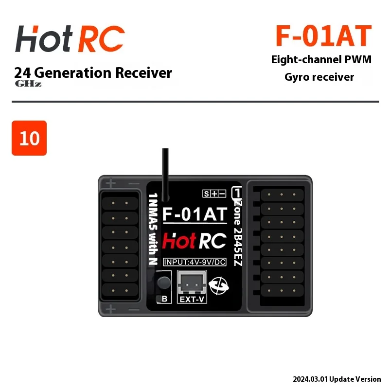 Hotrc 2.4GHz Receiver Pwm Full Series F-04a/f-04at/f-04b/f-04bt/f-06a/f-08a Gyroscope Version Lamp Control Version Sbus Version