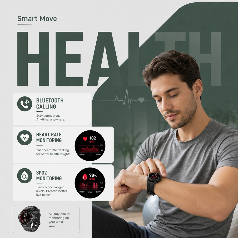 2026 새로운 1.46 인치 군용 GPS 스마트워치 - Smartwatch Timex Watches For Men 리뷰 및 가격