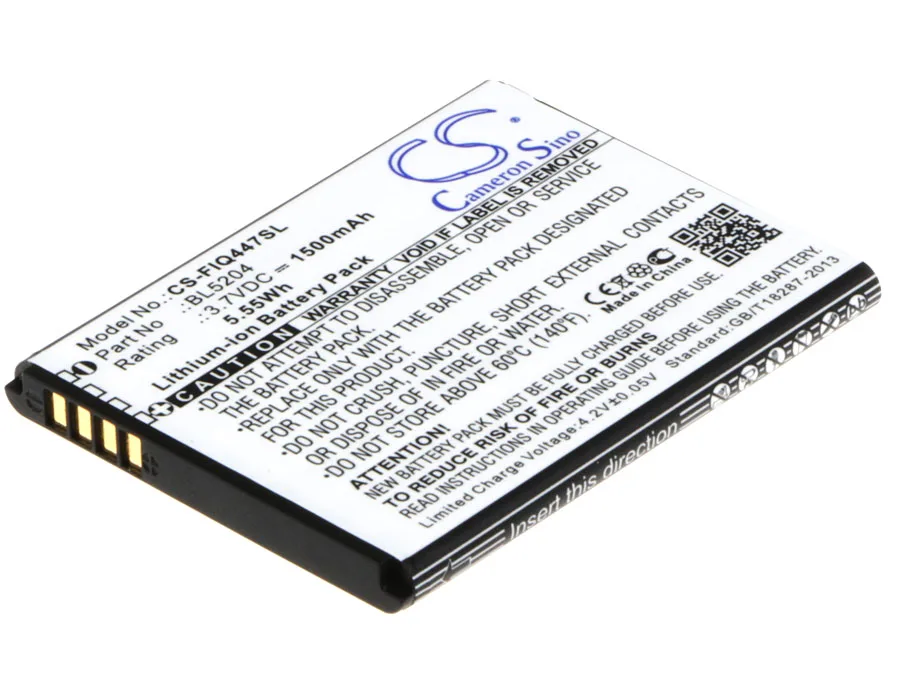 بطارية CS 1500mAh / 5.55Wh لبطارية Fly ERA Life 1 ، IQ447 BL5204