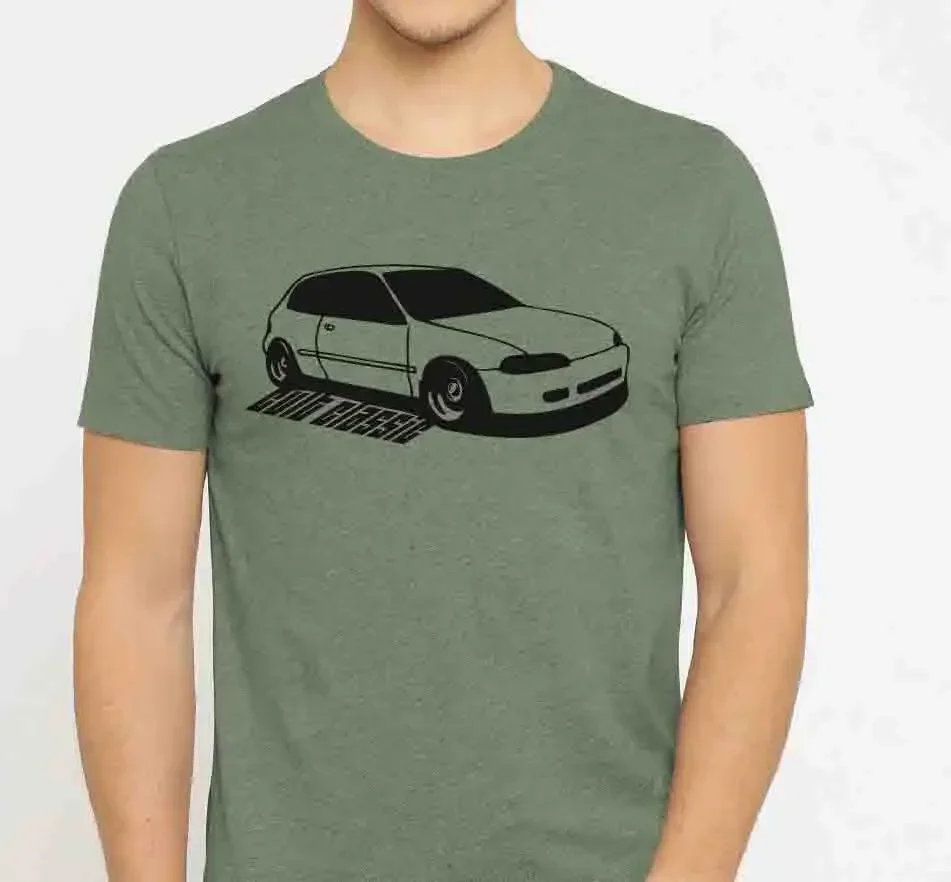 Men 2019 T-Shirt Classic Japanese Car Fans CIVIC CULT CLASSIC T-Shirt Tuner 5th Gen Si Vtec Eg3 Eg6 Eg5 Jdm EH2 I4 Casual Men T