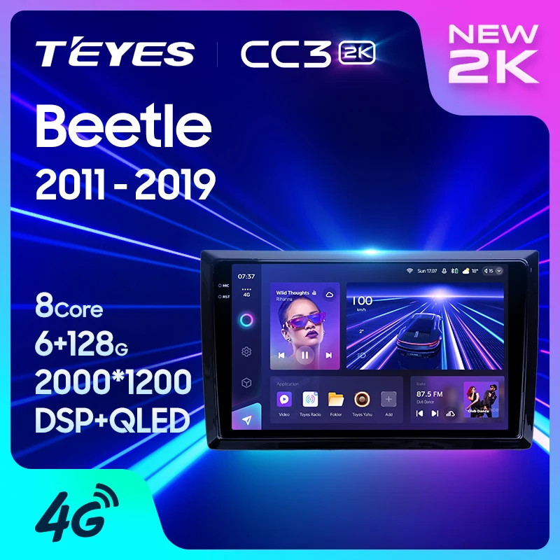 TEYES CC3 2K For Volkswagen Beetle A5 2011 - 2019 Car Radio Multimedia Video Player Navigation stereo GPS Android 10 No 2din 2 din dvd