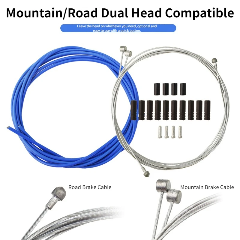 Fahrrad-Bremszug-Set, Schaltzugkern und -Hülle Universal-Kit für Mountainbikes, verschiedene Farben – Detail 6