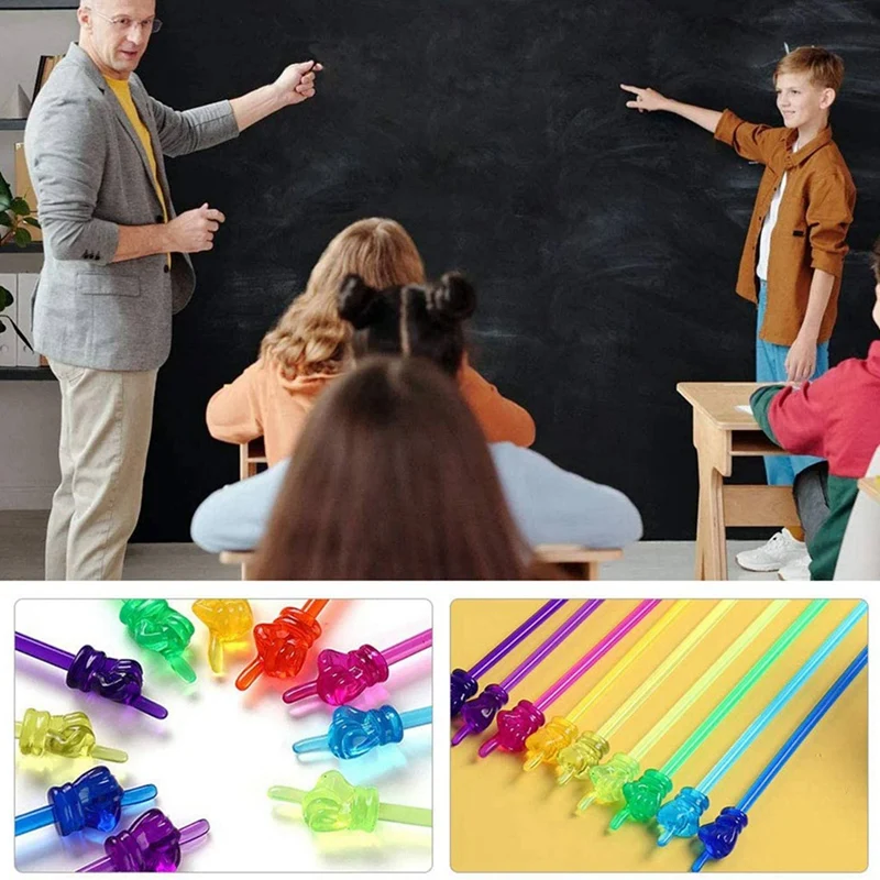 30Pcs Resin Mini Hand Pointers Presentation Finger Pointer Classroom Helpers Early Childhood Teaching Refers