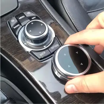 適用於BMW 1 2 3 4 5 6 7 系列 X1 X5 X6 F20 F30 F10 F07 E60 E90 E70 iDrive 車載多媒體大旋鈕蓋按鈕裝飾控制 10 最佳銷售 BMWF30內裝 - №5