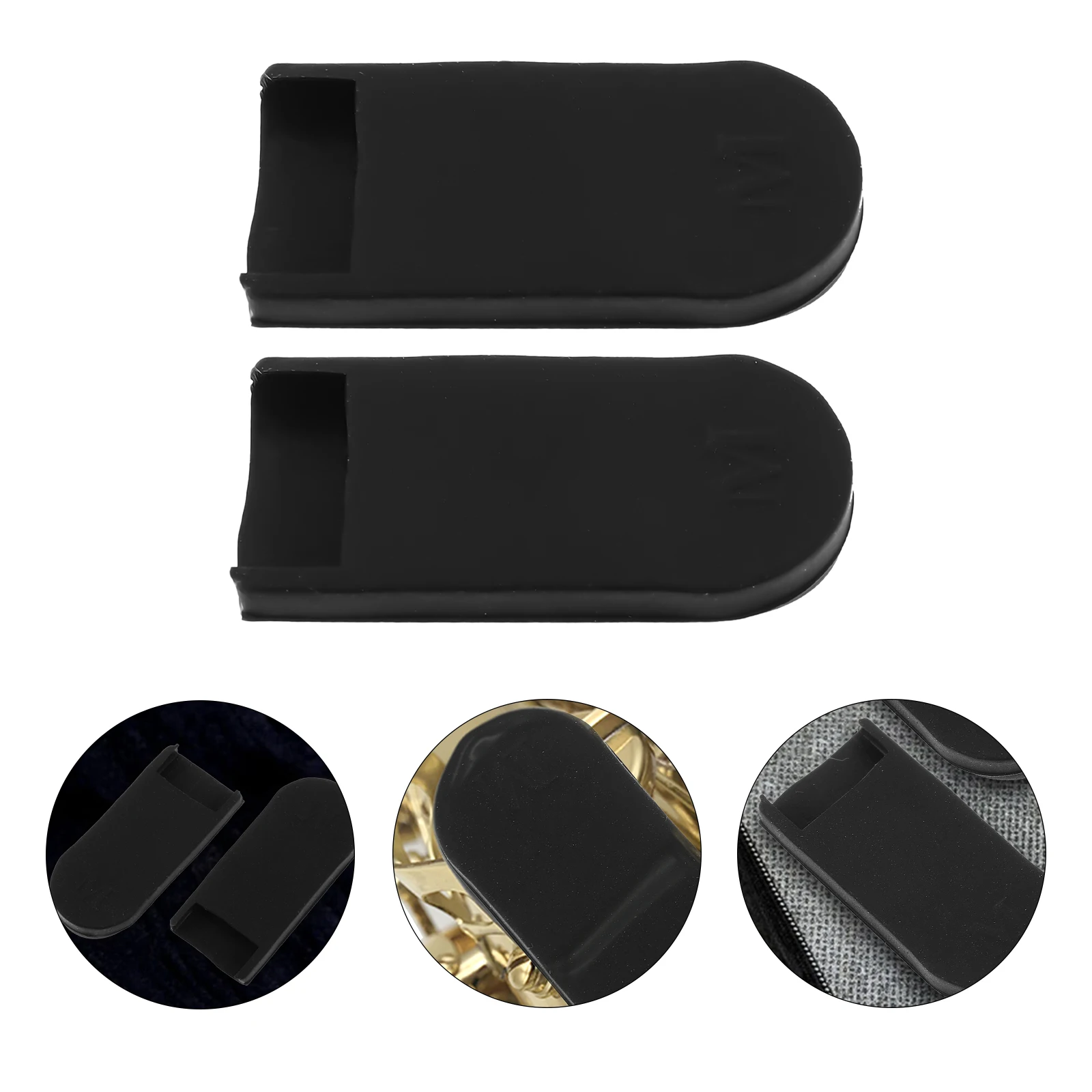 

2Pcs Black Saxophone Thumb Rest Cushions Practical Comfortable Silicone Accessories for Adult Musicians Prevent Hurt