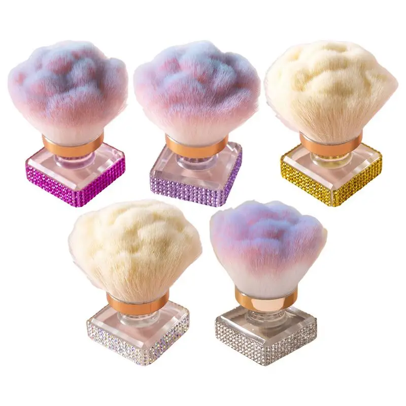 Pennello per polvere fissante Pennello per polvere per unghie Viso Guancia Pennello per fissaggio generale Pennello per contorno trucco Pennello per trucco per miscelazione complessiva