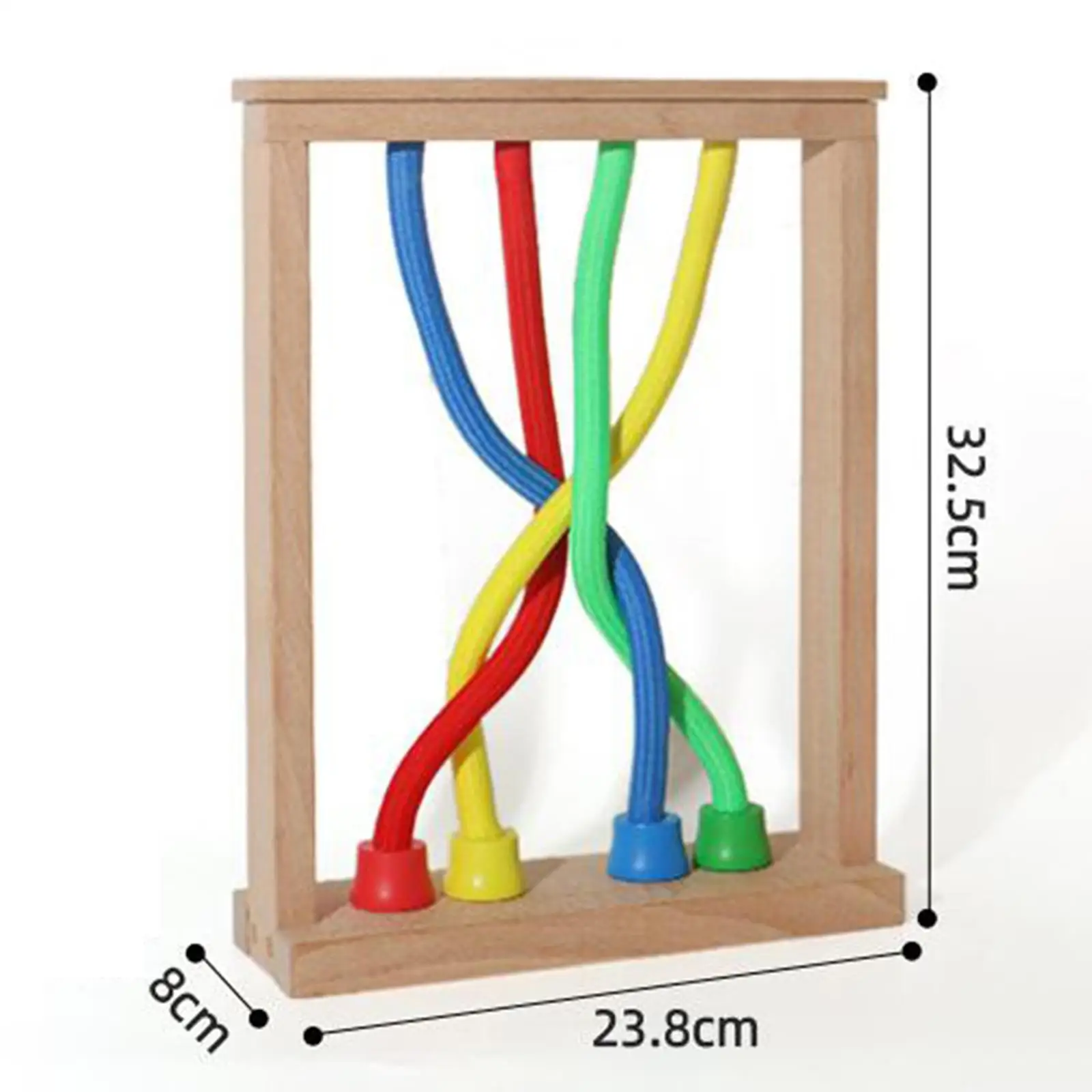 Juguetes de clasificación de nudos de cuerda, desbloqueo interactivo suave, juguete de nudo para razonamiento de memoria, capacidad espacial, observación de viaje