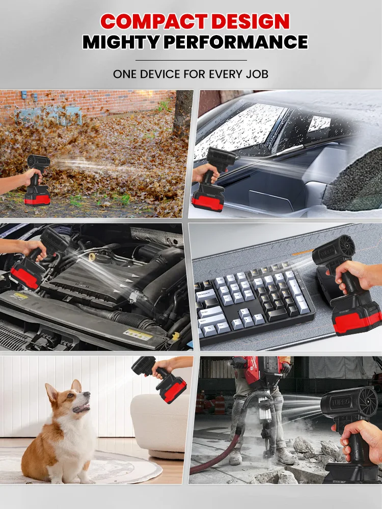 40 مللي متر/50 مللي متر غسيل السيارات مسدس هواء توربو مروحة نفاثة قوية منفاخ الثلج مجفف السيارة لماكيتا/ميلووكي/ديوالت لا بطارية التوجه 500 جرام/1000 جرام