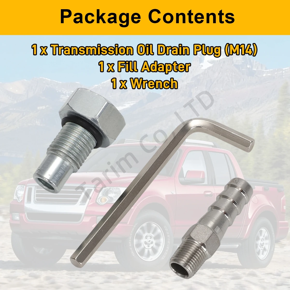 Tapón de Drenaje de Transmisión con Adaptador de Llenado 5R55S 5R55W para Expl Mount 02-10, Sport Trac 07-10, Aviat Tbird 03-05, Must 05-10