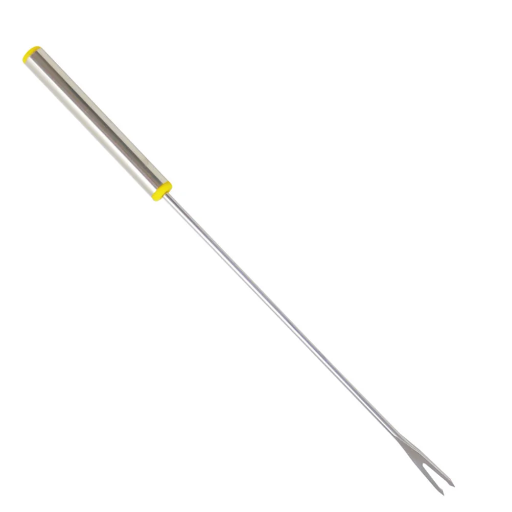 

6Pcs Stainless Steel Fruit Forks Long Handle for Roasting Marshmallows Bbq Camping Fondue Set with Insulated Grip Outdoor