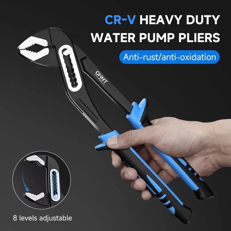 8 inch Heavy Duty Quick Pipe Wrenches Large Opening Universal Adjustable Water Pipe Clamp Pliers Hand Tools for Plumber