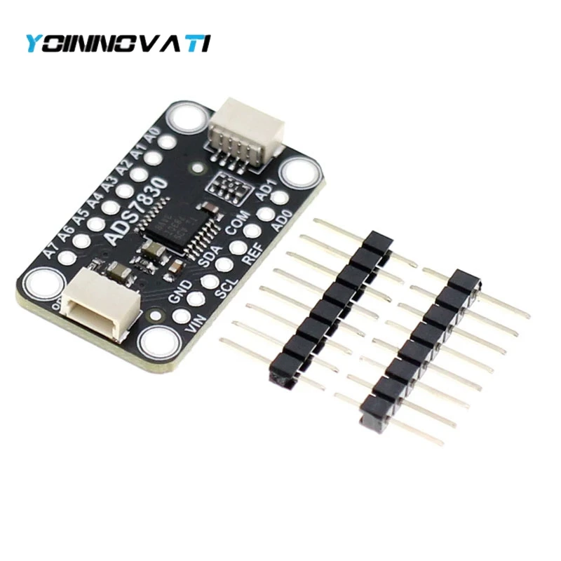 1PCS/3PCS ADS7830 8-Bit ADC Analog-to-Digital Converter Module Compatible with STEMMA QT/Qwiic for STEM Education