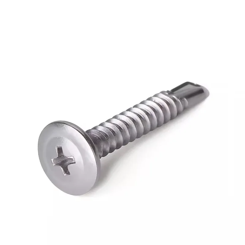 410 Stainless Steel Philips Truss Washer Head Self Tapping Screws M4.2 M4.8 Metal Sheet Drilling Screws