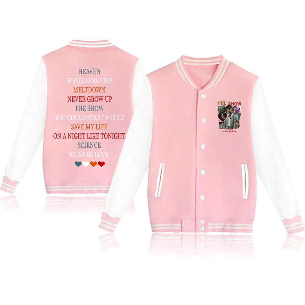 Niall Horan Lyric The Show Tour 2024 Hello Lovers Baseball Uniform Jacket Niall Horan Hoodie Sweatshirt Streetwear