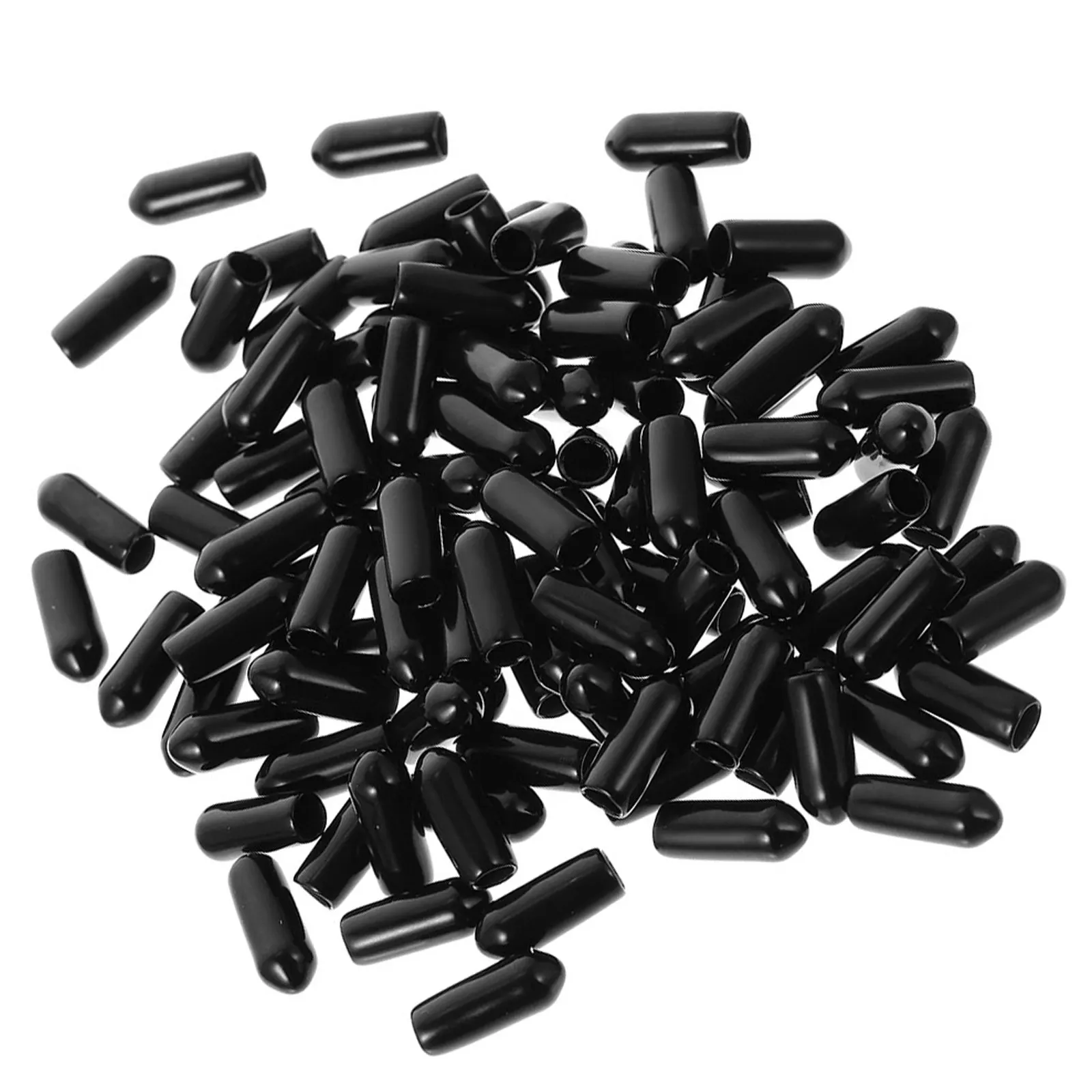 

100Pcs Headband Tube Caps Safe Elastic Rubber End Caps for Hair Hoops DIY Accessories Narrow Headband Skin Comfort Fit